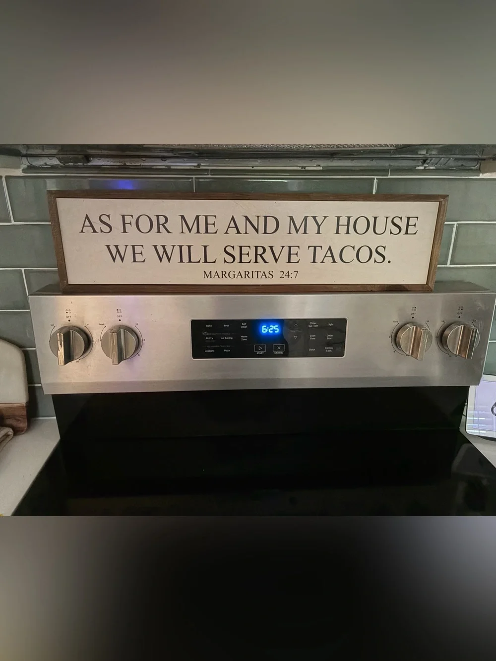 Tacos margaritas Wood-Frame Wall Sign